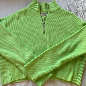 URBAN OUTFITTERS LIME GREEN KNIT SWEATER